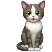 Gato y Celular sticker
