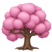 tree pink sticker
