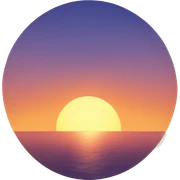 Sol atardecer  sticker