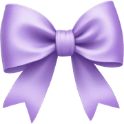 pastel purple ribbon bow sticker