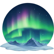 northern lights sticker