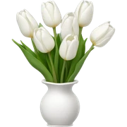 white tulip bouquet  sticker