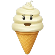 vanilla ice cream sticker
