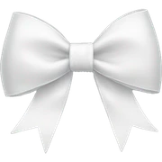 white bow sticker