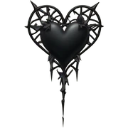 Goth heart  sticker