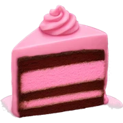 chocolate pink cake sticker