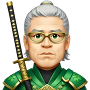 Emerald Samurai sticker