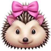 🦔🎀 sticker
