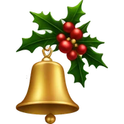 Christmas bell sticker