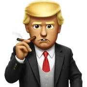 Trump smoking a cigar  sticker