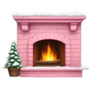Winter Pink FirePlace sticker