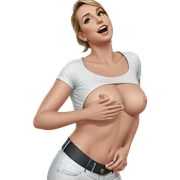 girl in white shirt outdoors sticker