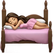 Sleeping brunette beauty princess Disney, bed sticker