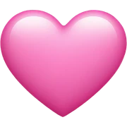 Pink heart sticker