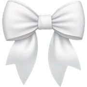 White bow sticker