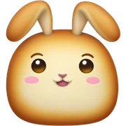 Bunny bread sticker