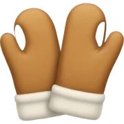 tan mittens sticker