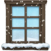 Snow window sticker