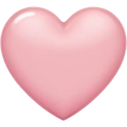 light pink heart sticker
