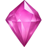 pink crystal sticker