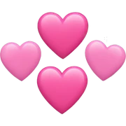 Pink heart things sticker