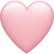 Light pink heart sticker