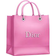 pink shopping bags Dior  sticker