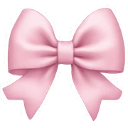 Light pink bow sticker