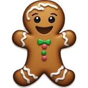Gingerbread man sticker