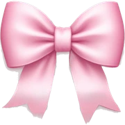 light pink bow sticker