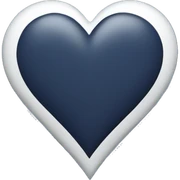 Navy blue heart  sticker