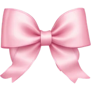 light pink ribbon bow sticker