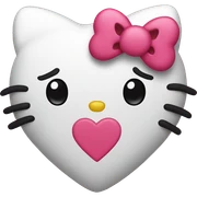 hello kitty heart sticker