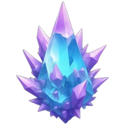 Crystal formation with crystal spikes sticker
