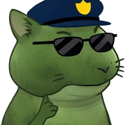 Cat with sunglasses sticker