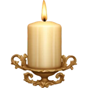 Vintage rococo candle sticker