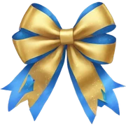 New Year's bow  sticker