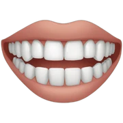 White teeth sticker