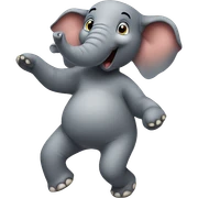 Elephant dancing  sticker