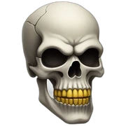 cool badass skull sticker