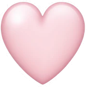 light pink heart emoji sticker