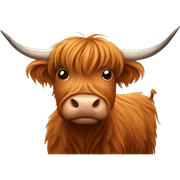 Highland cow sticker