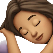 Brunette girl sleeping sticker