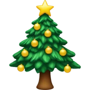 Christmas tree sticker