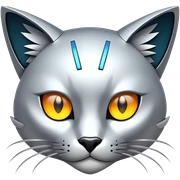 Futuristic Fakemon-feline sticker
