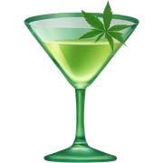 Weed martini  sticker