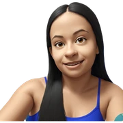 smiling girl in swimsuit sticker