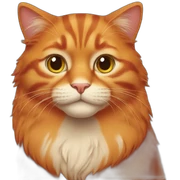Red cat sticker