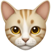 beige cat sticker