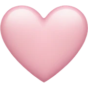 light pink heart sticker